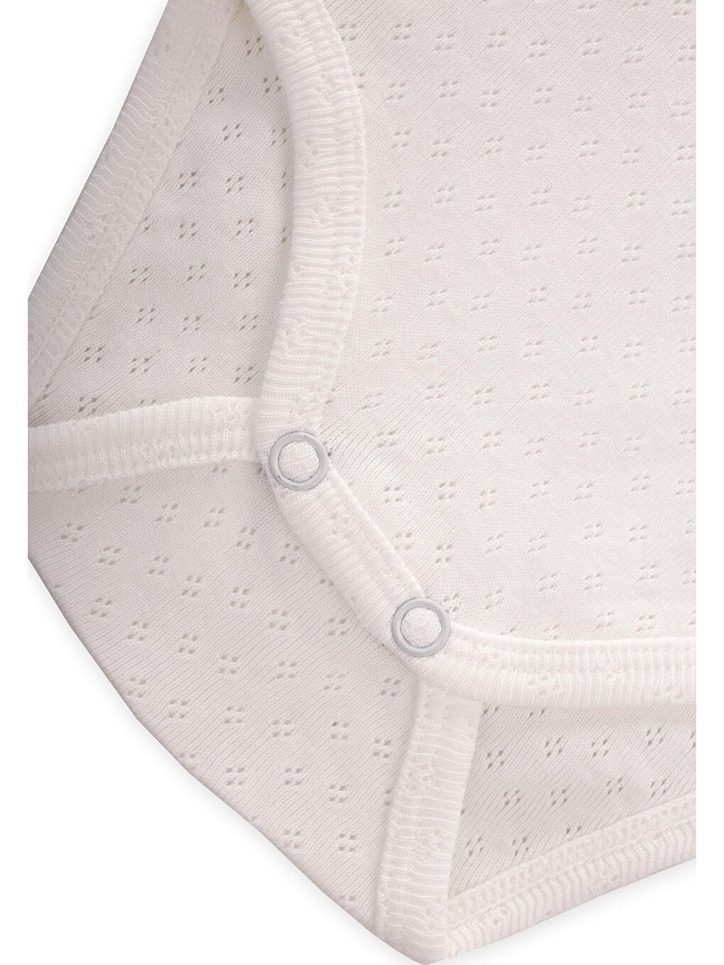 Beyaz Kız Çocuk Çıtçıtlı Body-2