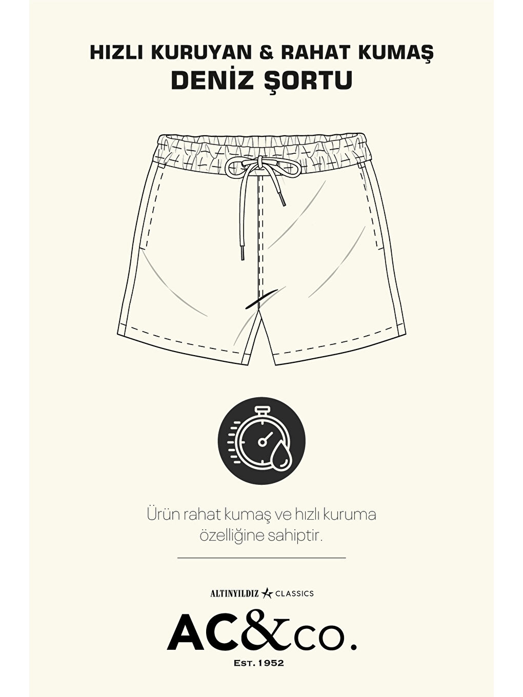 Erkek Lacivert Standart Fit Normal Kesim Cepli Hızlı Kuruyan Desenli Deniz Şortu-8