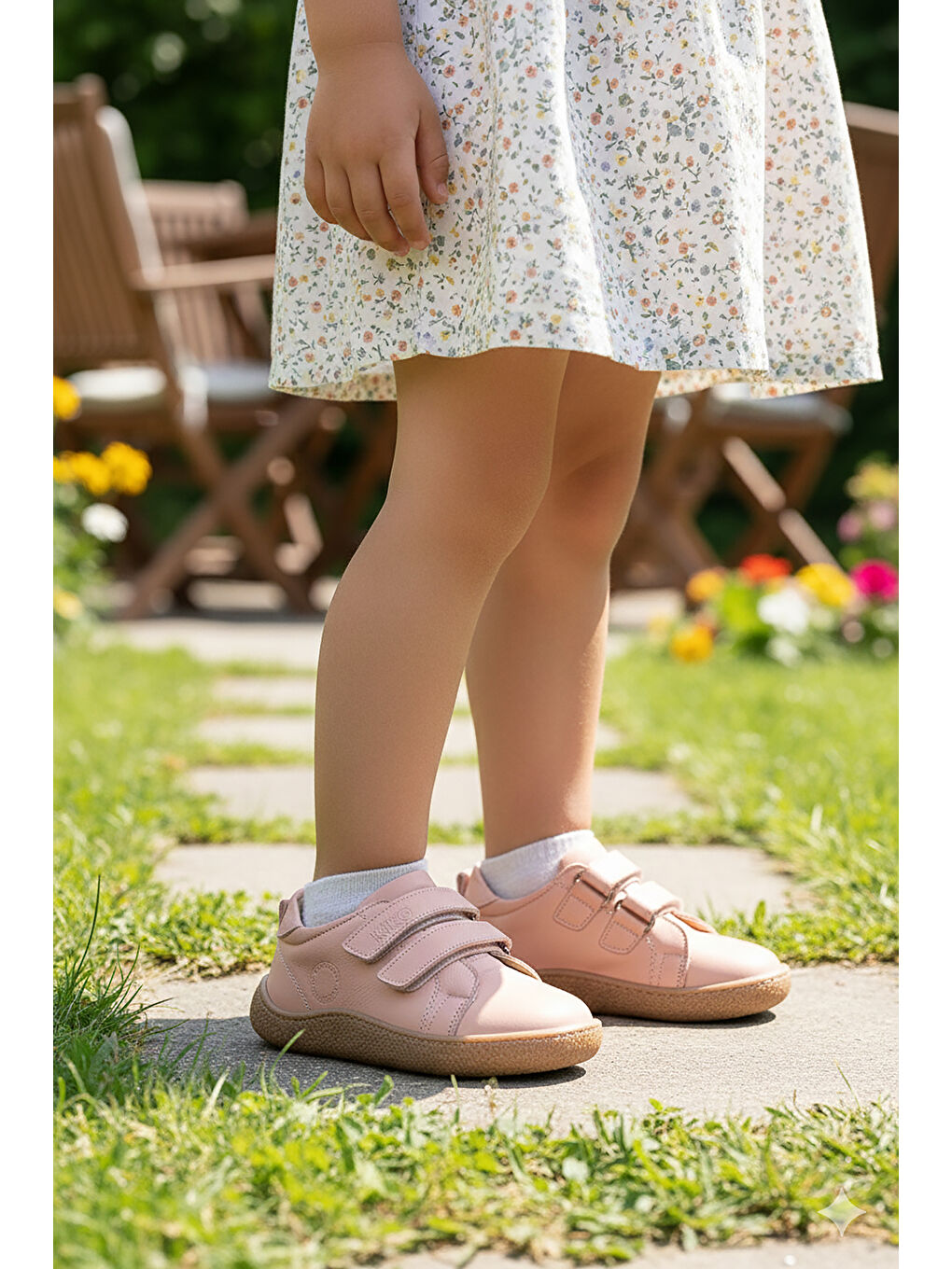 Pembe Luqa %100 Deri Günlük Kız Çocuk Spor Ayakkabı-2