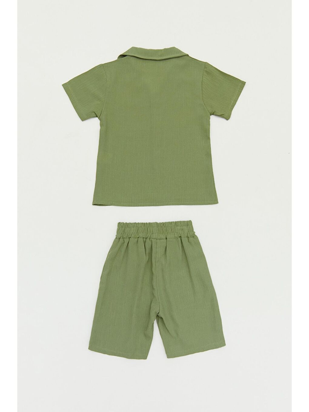 Haki Armalı Cepli Kız Çocuk Takım-1