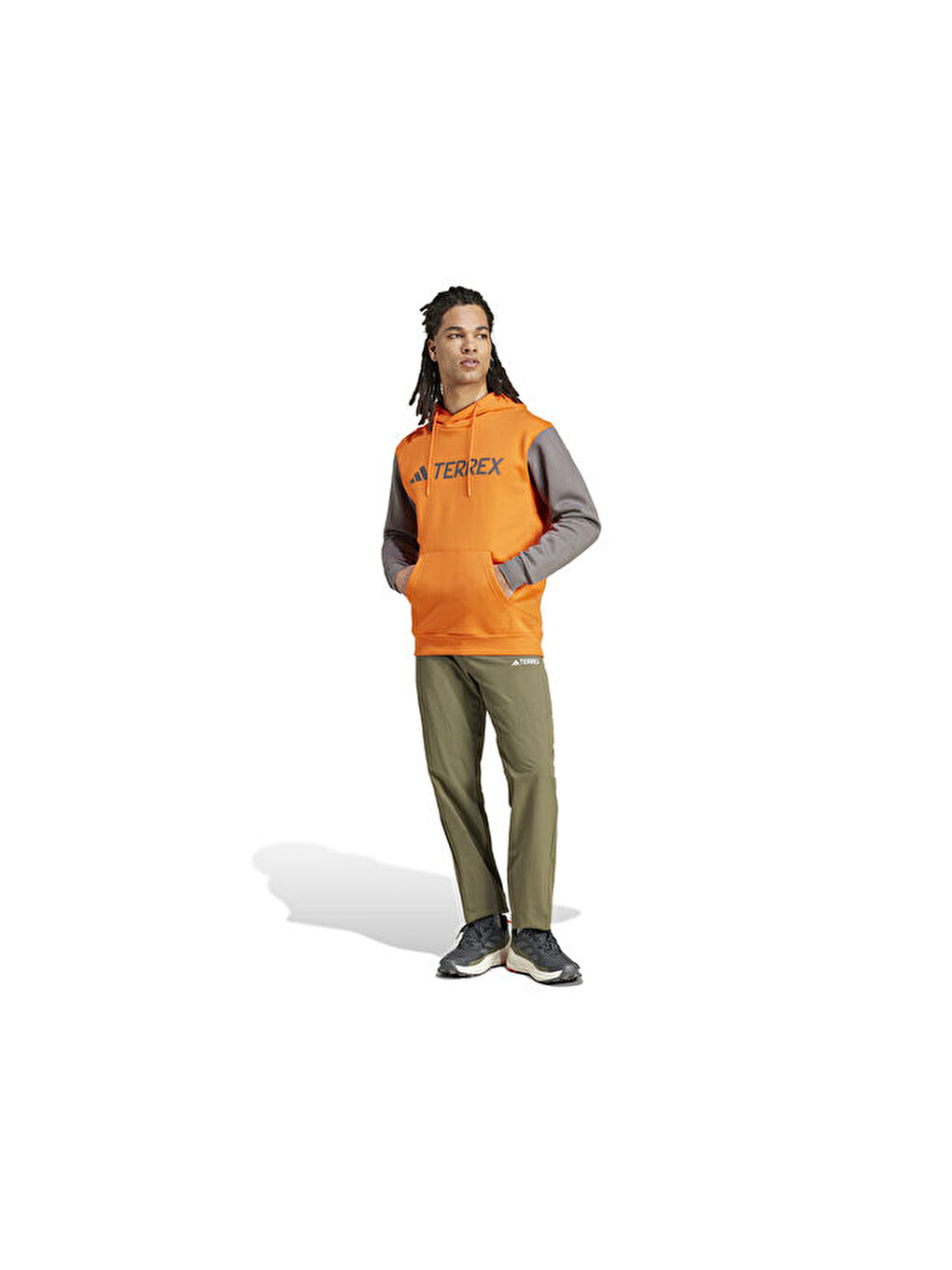 Mt L Logo Hd Erkek Günlük Sweatshirts Ix7718 Turuncu-4