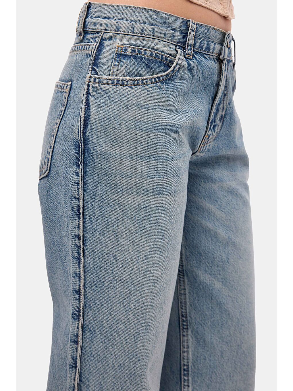Mavi Kadın Jean Renk 4s6-32 Bootcut Fit Orta Bel Denim Jean-5