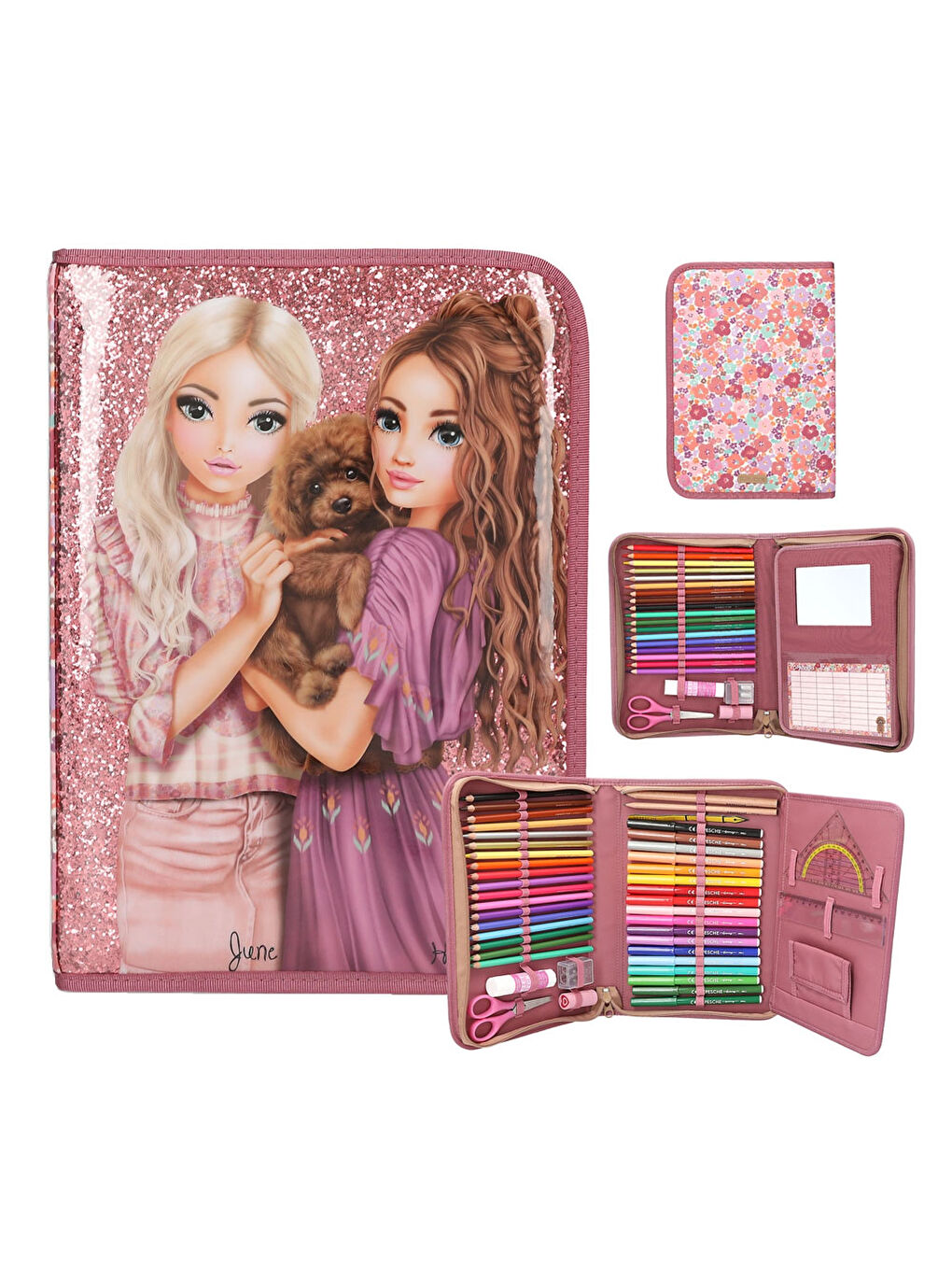 İçi Dolu Kalem Kutusu Floral 13056-4