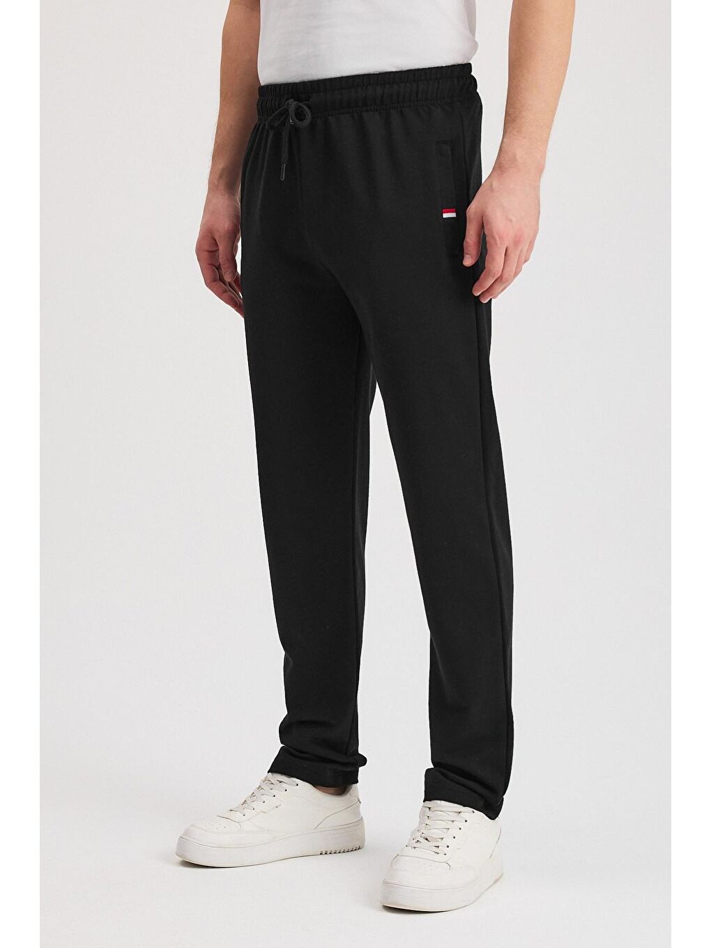 Siyah-Lacivert-Gri-Antrasit Erkek Fermuarlı Cepli Nakış Detaylı Düz Paça Rahat Kesim Günlük 4'lü Eşo-1