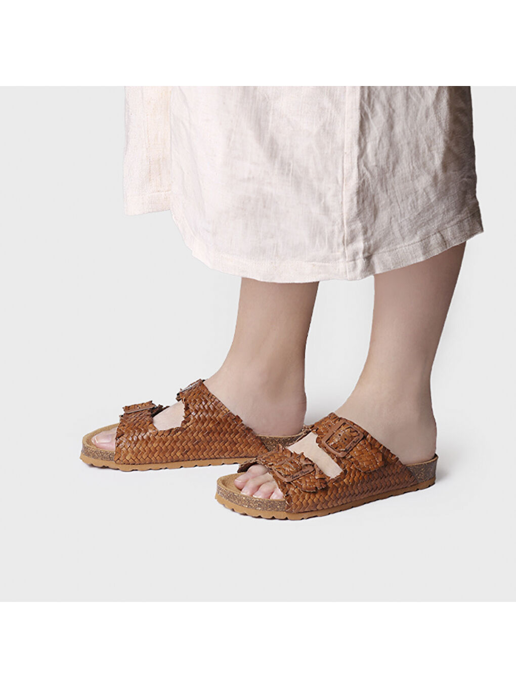 Kahverengi Kadın Terlik Guam-Te Cuiro-3