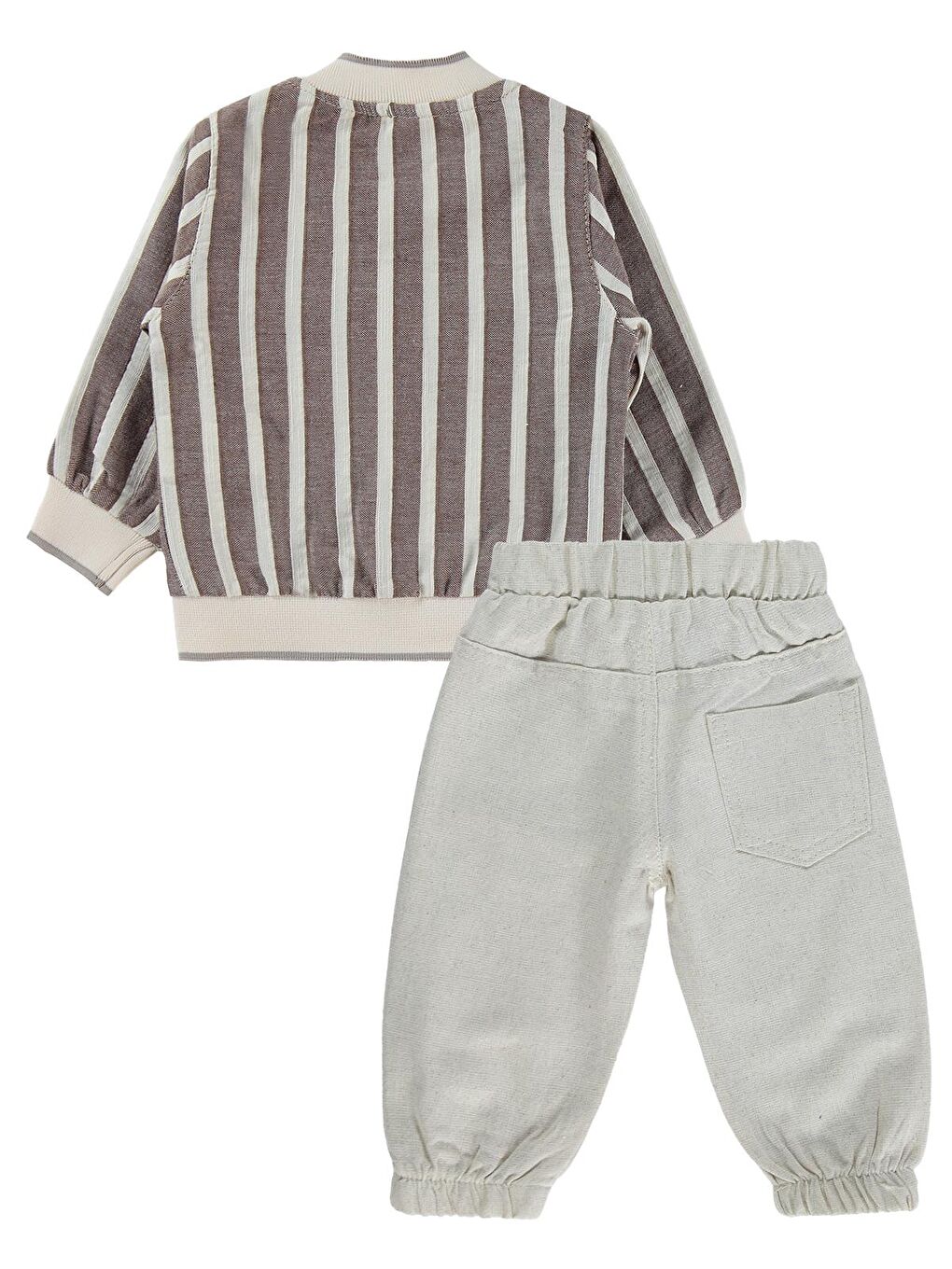 Kahverengi Ceketli 3 Lü 6-18 Ay Takım - Kahve-1