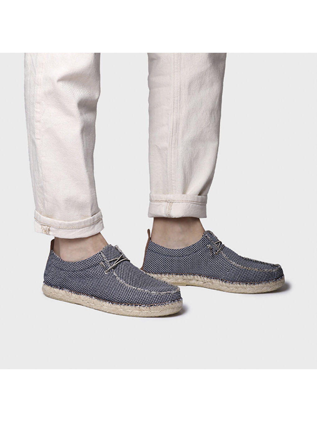 Mavi Erkek Espadril / Keten Oscar Navy-3