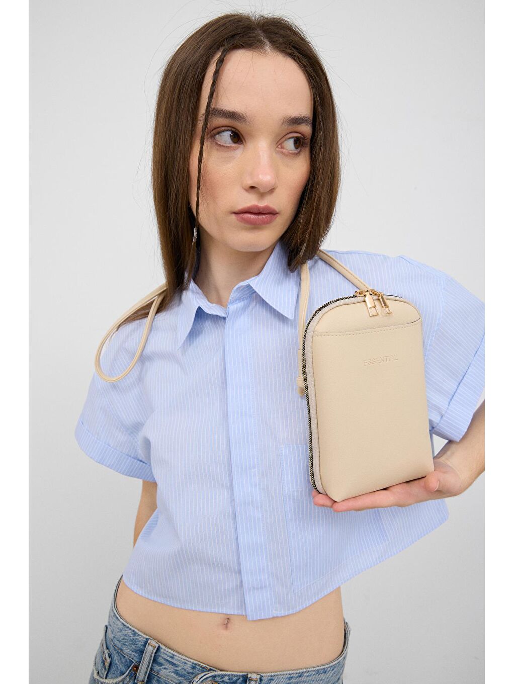 Vux Çapraz Çanta Bej-1