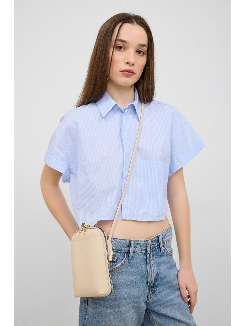 Vux Çapraz Çanta Bej-2