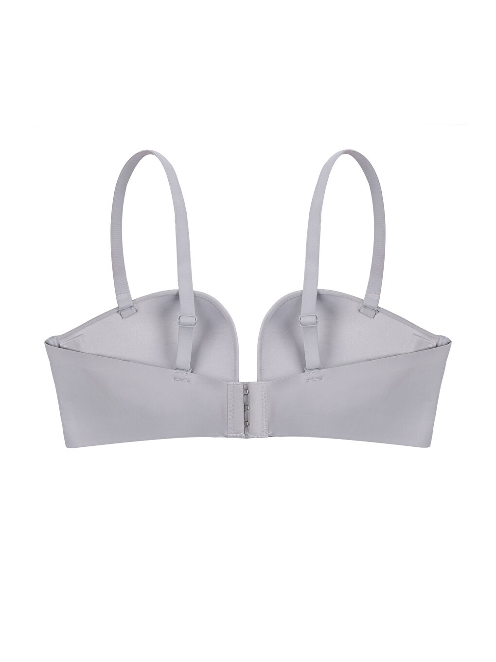 Mavi Derin Dekolte Destekli Dikişsiz Sütyen-1