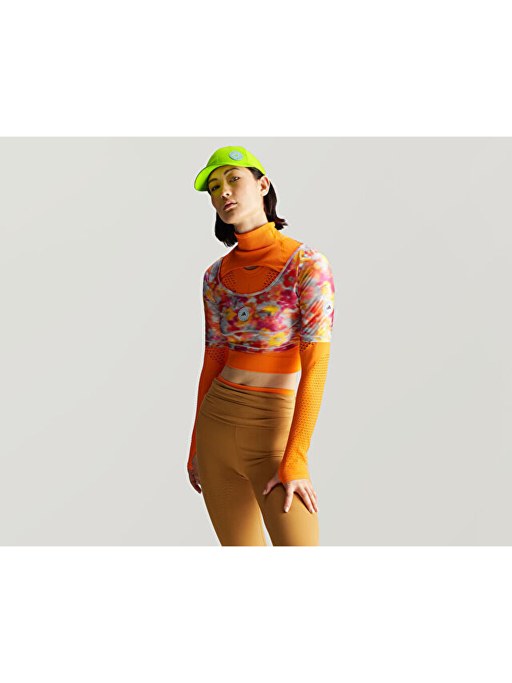 Karışık By Stella Mccartney Crop Kadın Günlük Tişört Ix4374 Renkli-5