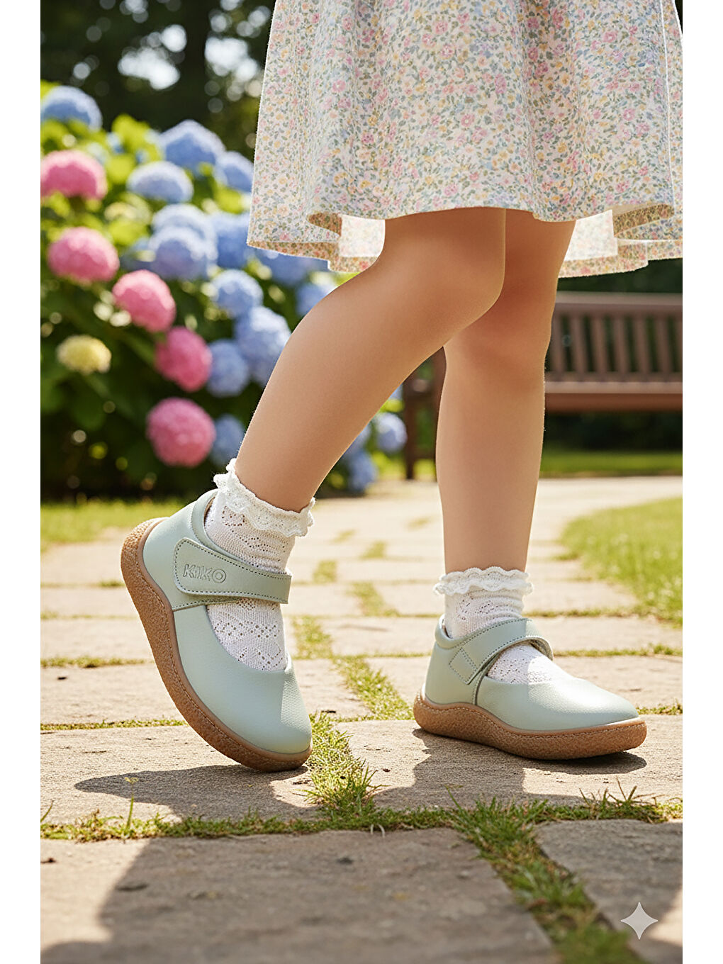 Turkuaz Lida %100 Deri Günlük Kız Bebek Babet Ayakkabı-2