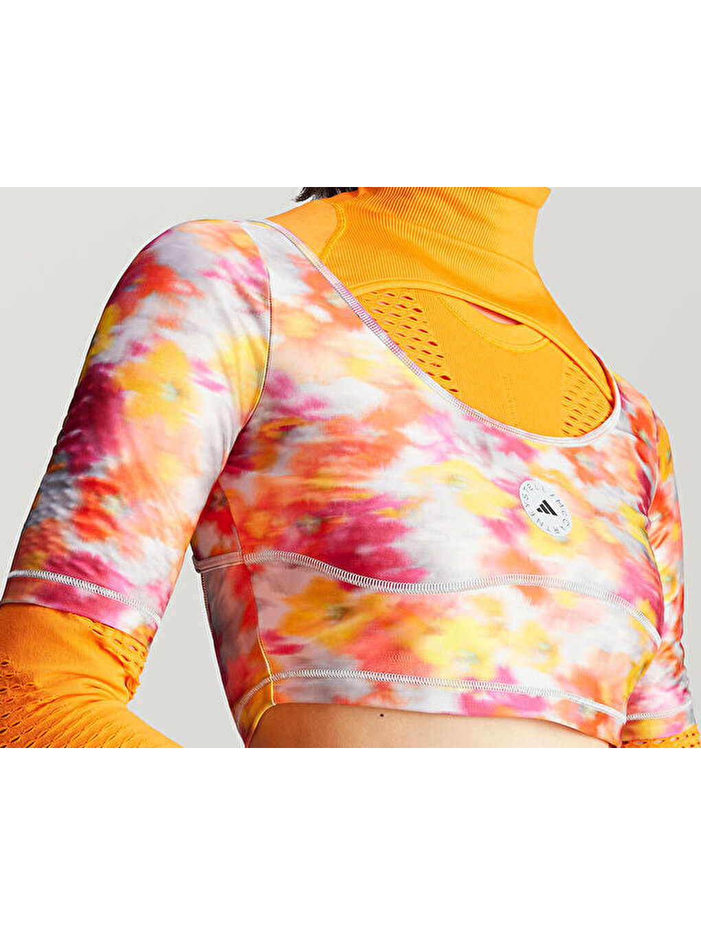 Karışık By Stella Mccartney Crop Kadın Günlük Tişört Ix4374 Renkli-9