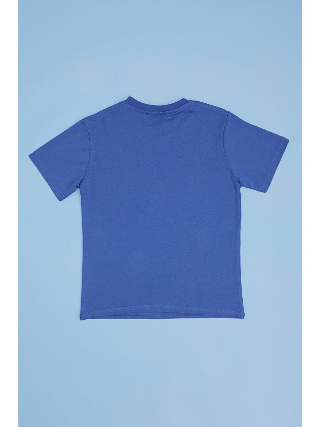 Mavi Lıke You Cool Yazı Baskılı Erkek Çocuk Tişört-1