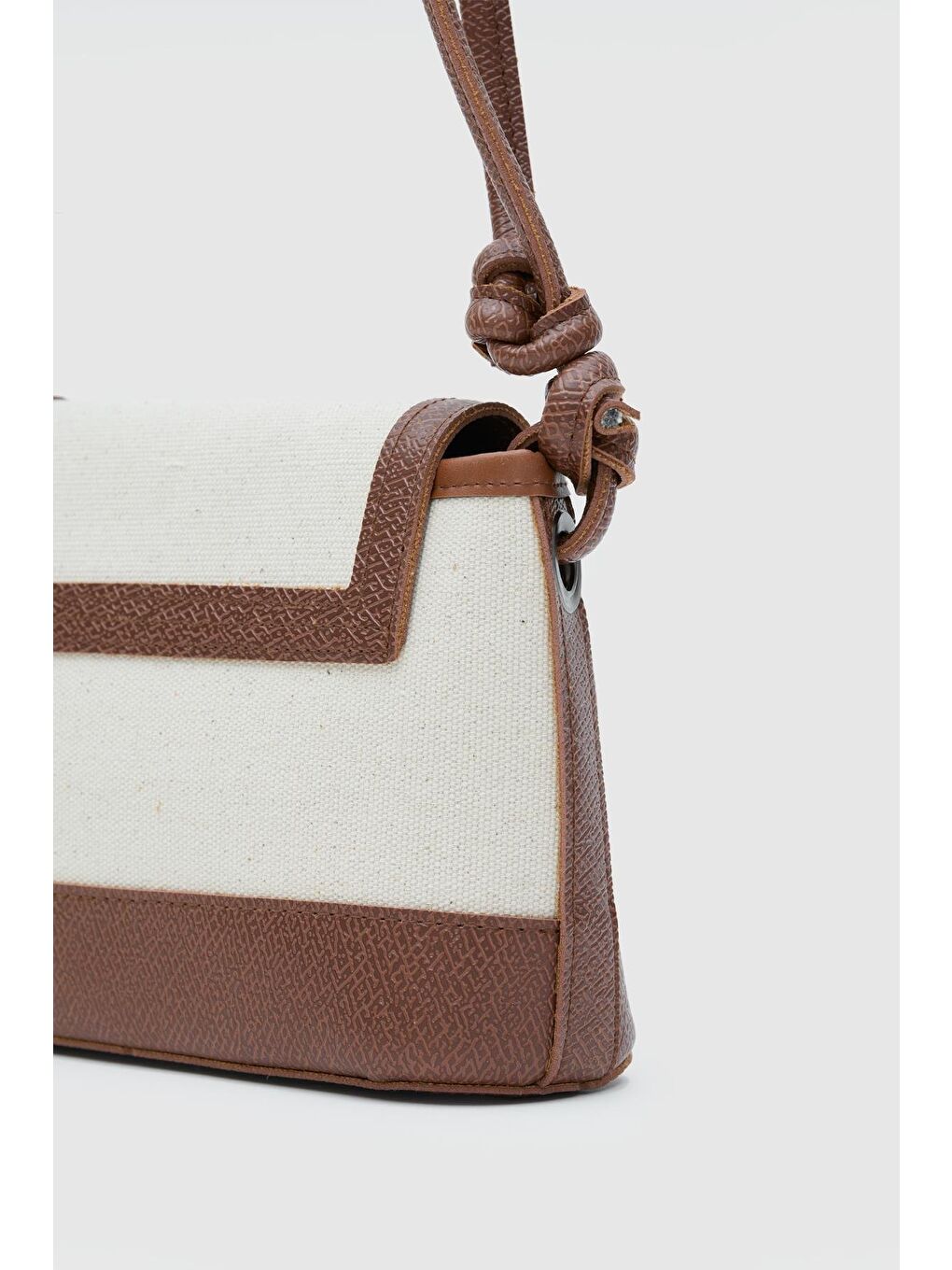 Kahverengi Lunea Kanvas Çapraz Çanta Taba-6