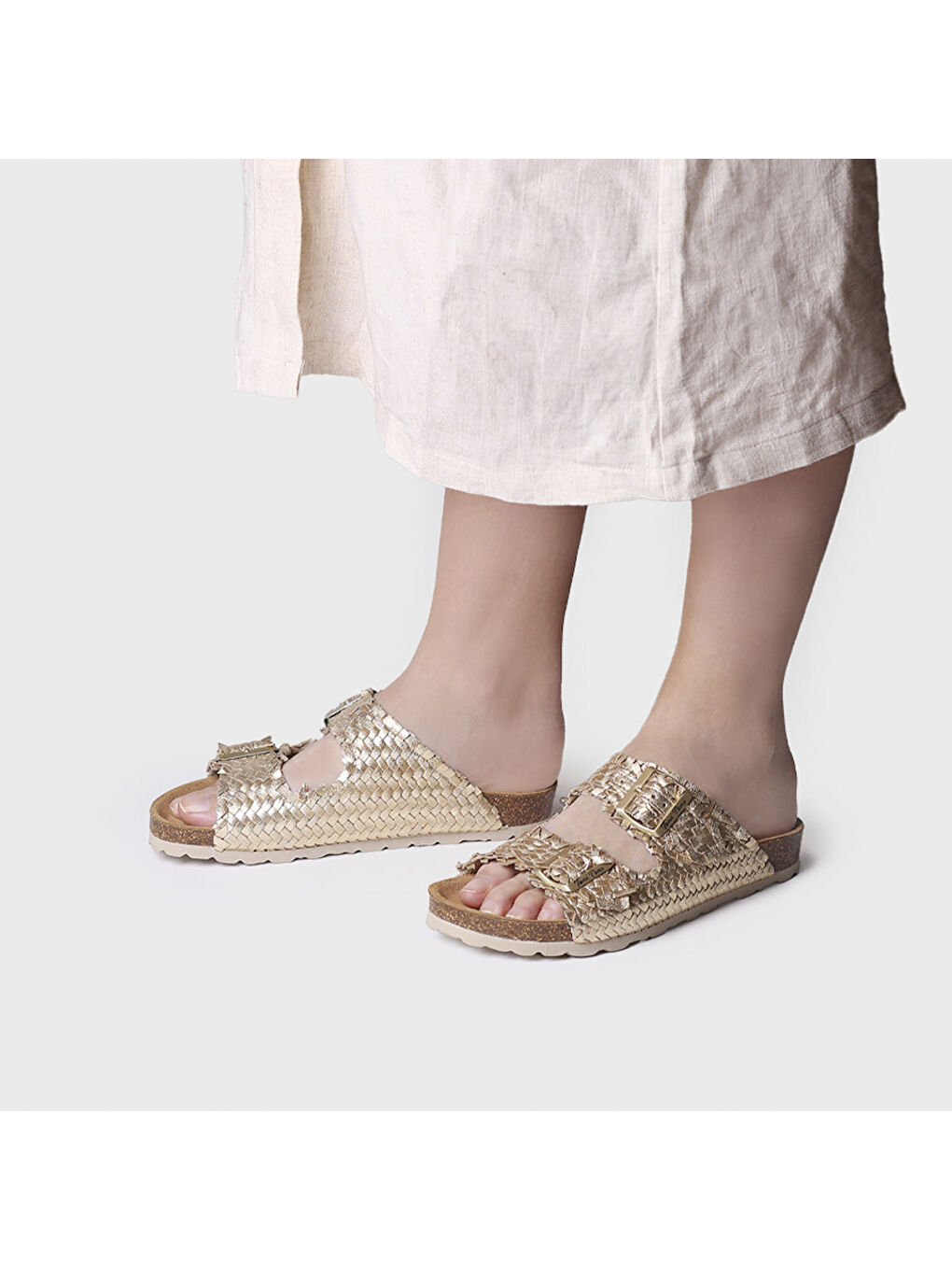 Bej Kadın Terlik Guam-Te Plati-3