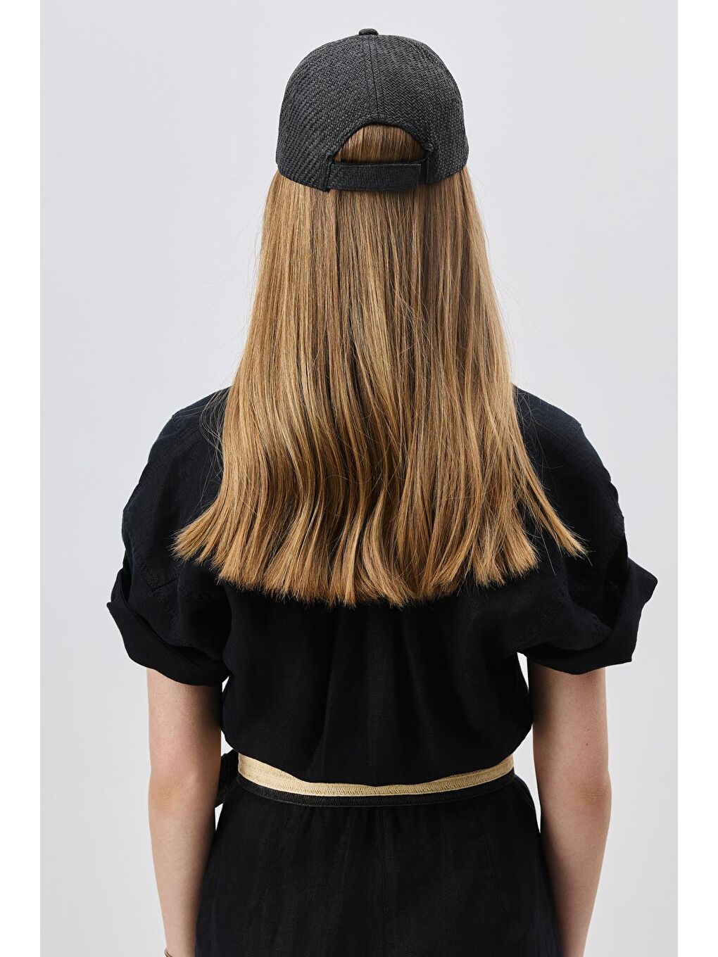 Hasır Kep Şapka Y8211 Siyah-1