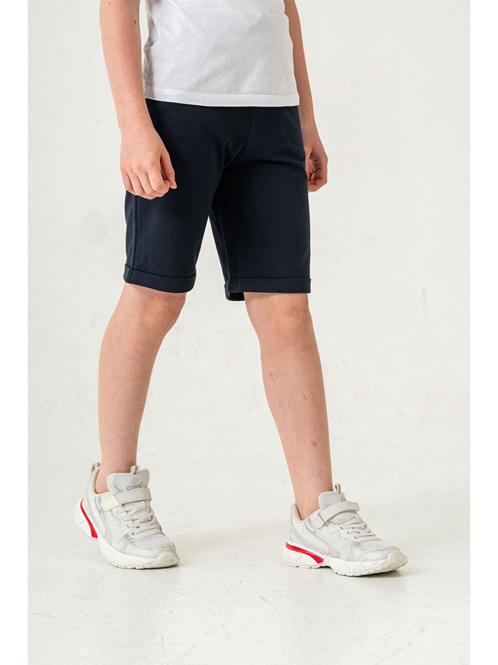 Lacivert Break Limits Baskılı Arka Cepli Erkek Çocuk Şort-2