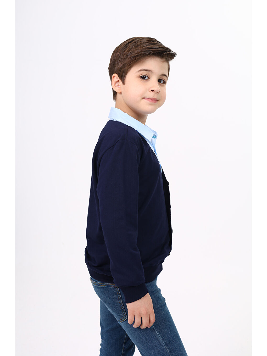 Siyah Erkek Çocuk Okul Sweatshirt-2