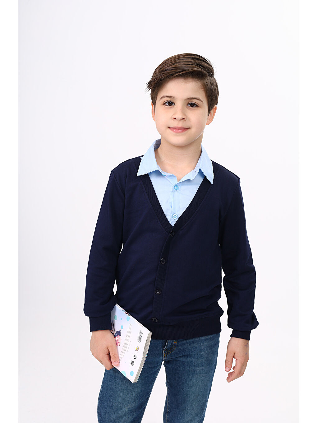 Siyah Erkek Çocuk Okul Sweatshirt-4