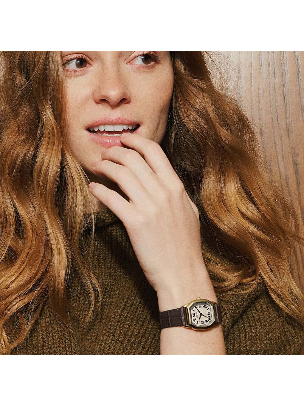 Kahverengi FES5426 Kadın Kol Saati-4