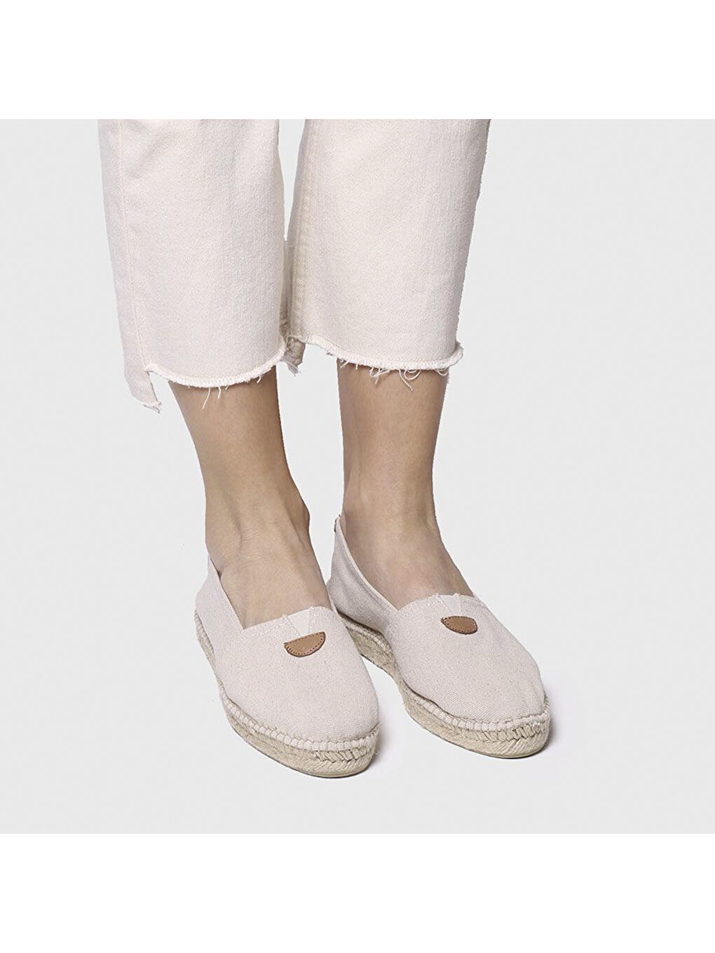 Bej Kadın Espadril / Keten Blanes-ER Ecru (Cru)-3