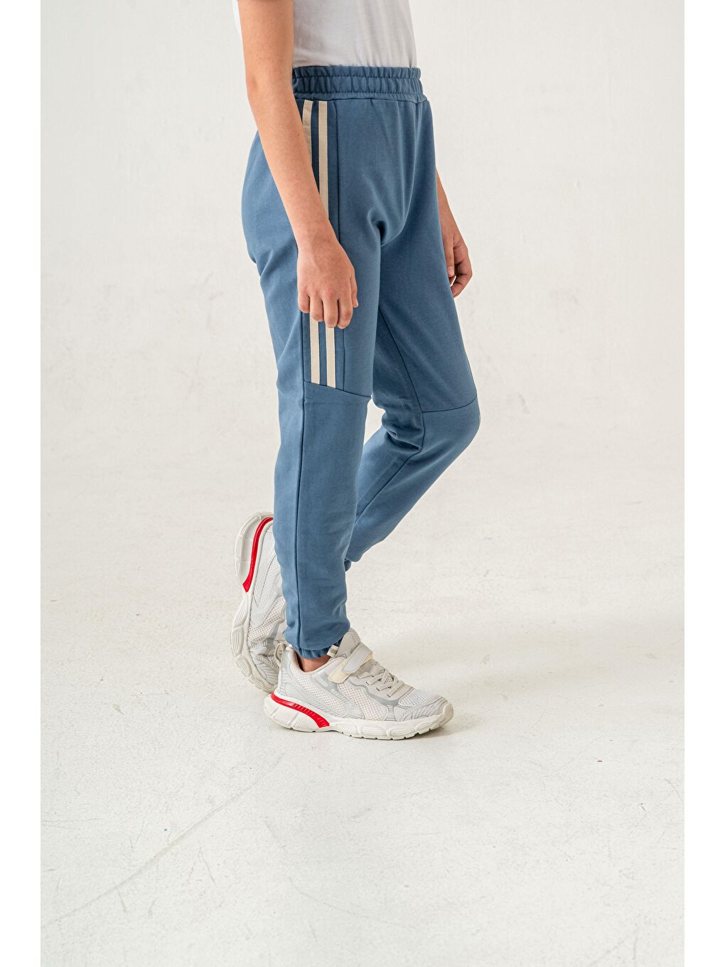 Mavi Active Baskılı Yanlar Şeritli Erkek Çocuk Eşofman Altı-4