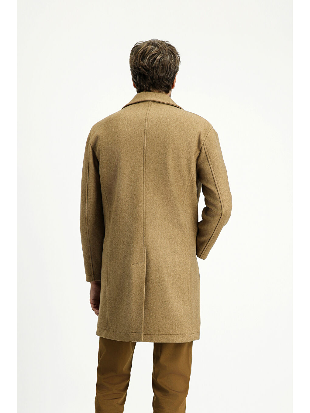 Bej Erkek Kaban Palto-2