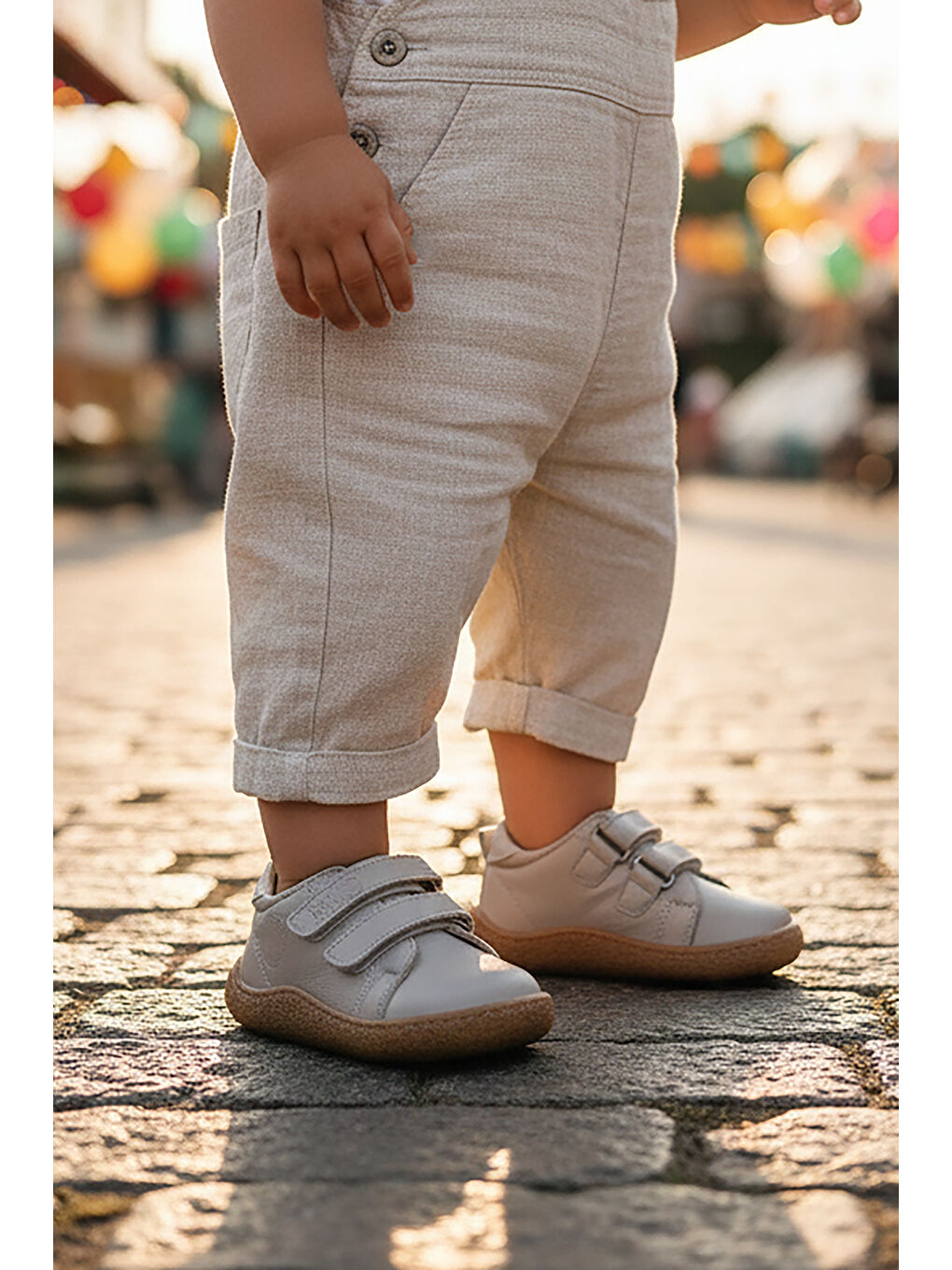 Bej Luqa %100 Deri Günlük Erkek Bebek Spor Ayakkabı-2