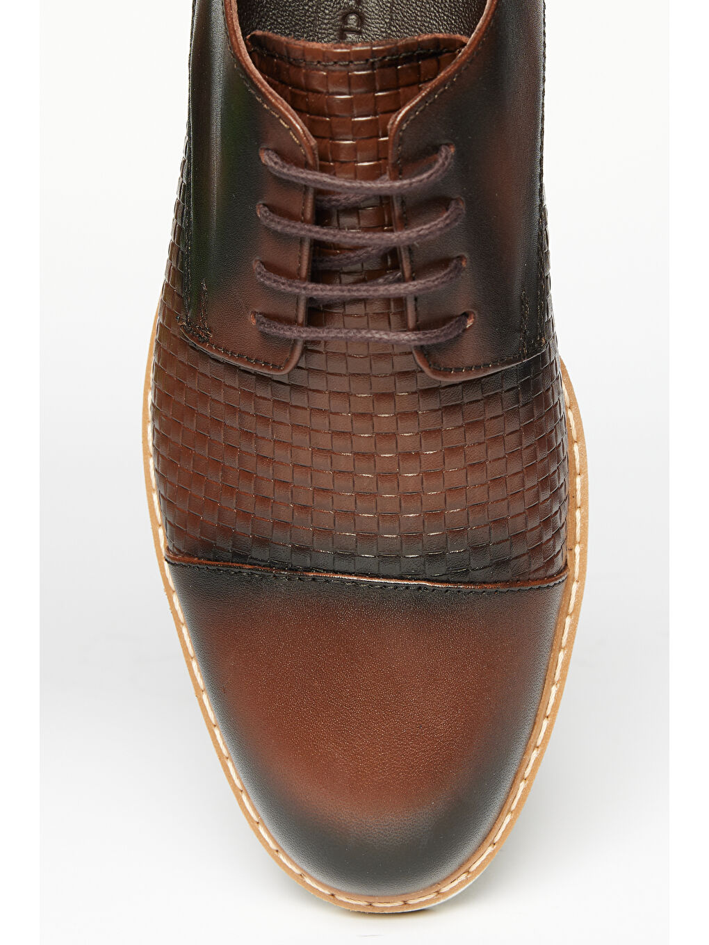 Erkek Kahverengi %100 Deri Casual Ayakkabı-3