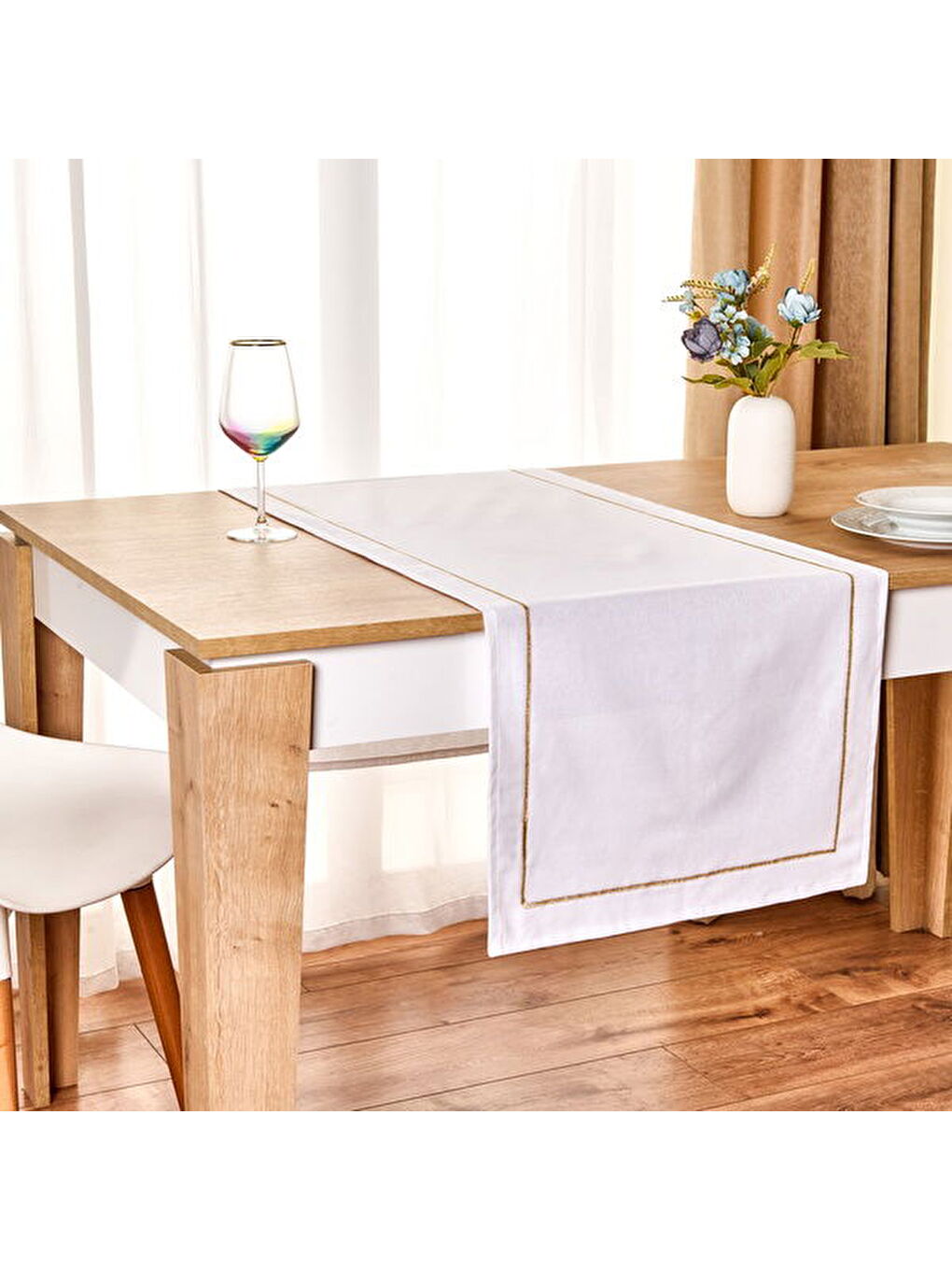 Soft Stripe Runner - Ekru - 45x150 cm