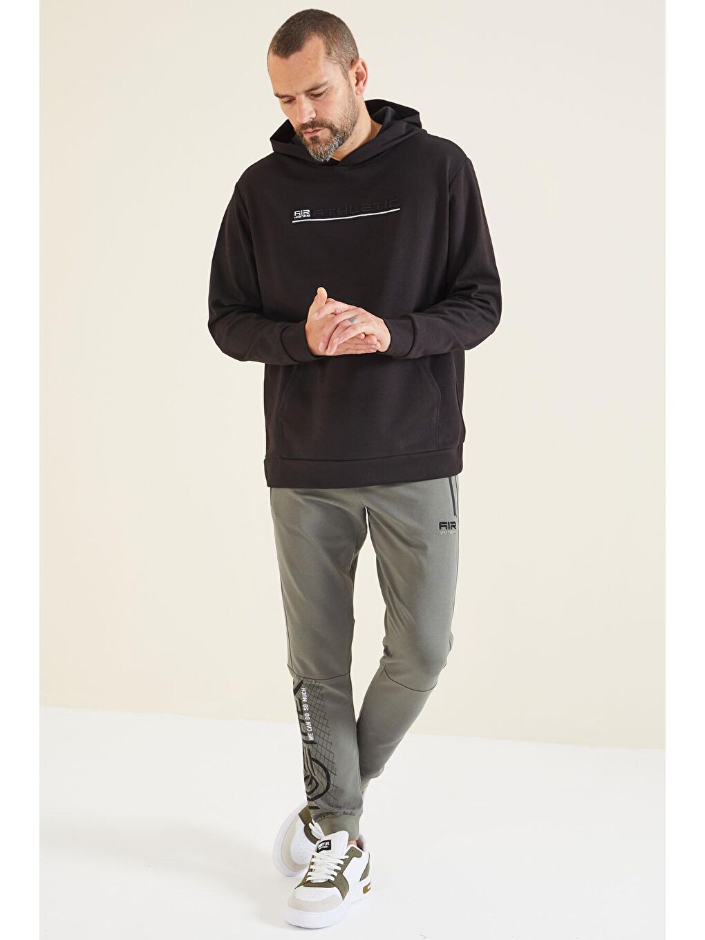 Yeşil Lewoll Çağla Baskılı Erkek Eşofman Alt - 84926