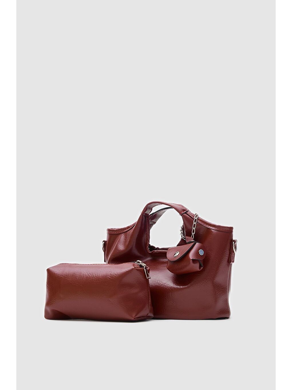Meruno El Ve Çapraz Çanta Bordo-2