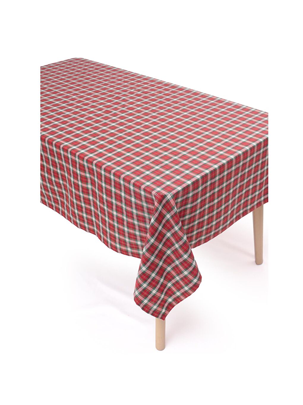 Karışık Soft Ekose Masa Örtüsü - Renkli - 145x250 cm-2