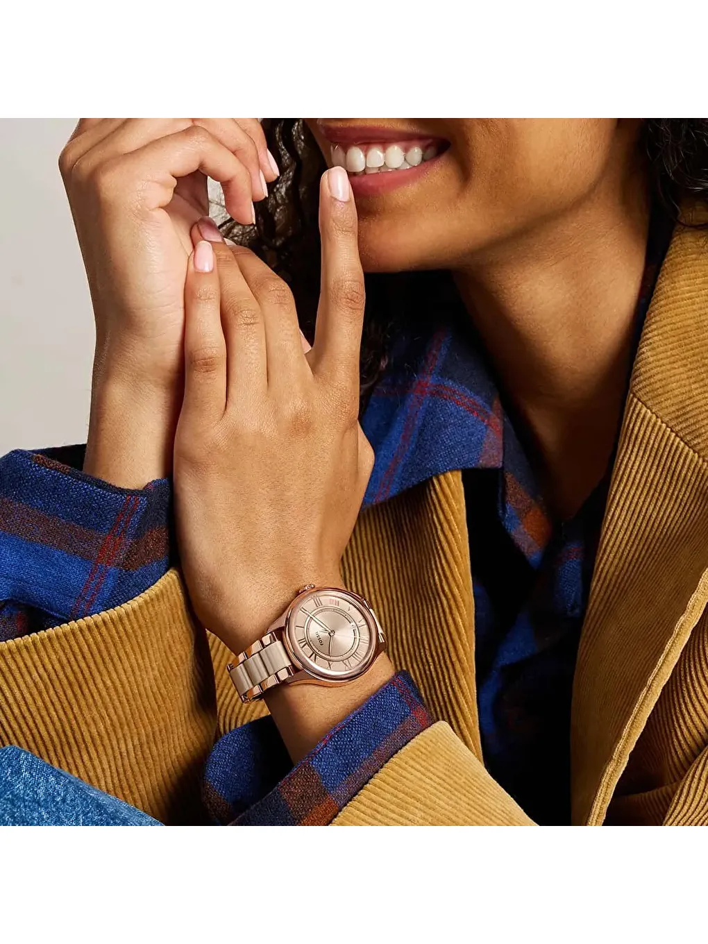 Kahverengi FCE1133 Kadın Kol Saati-3