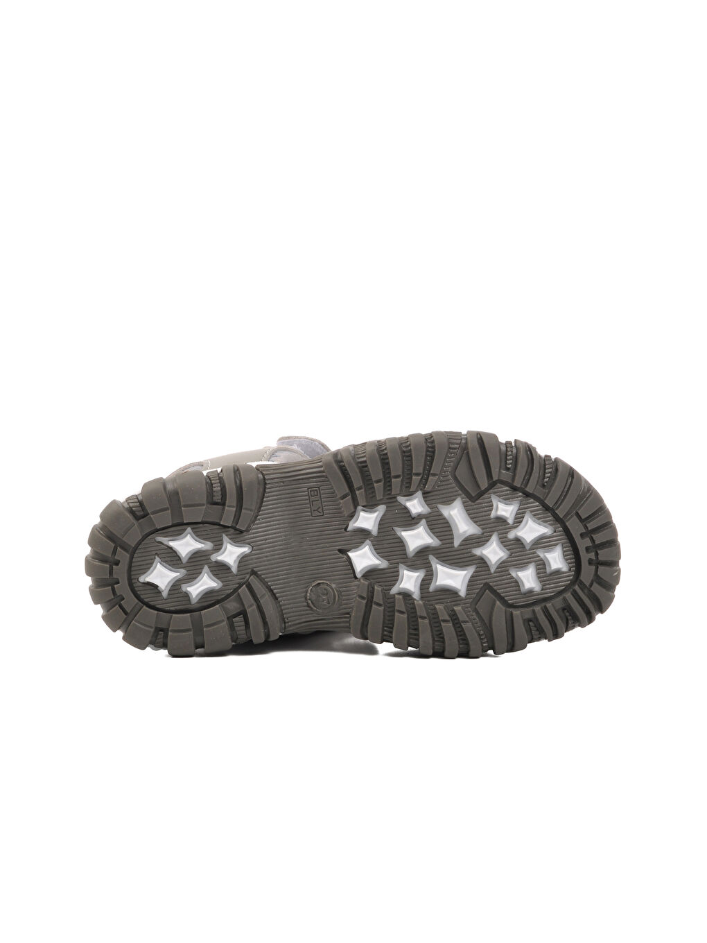 Açık Gri Ortopedik Cırtlı Erkek Çocuk Sandalet 24-418-P-4