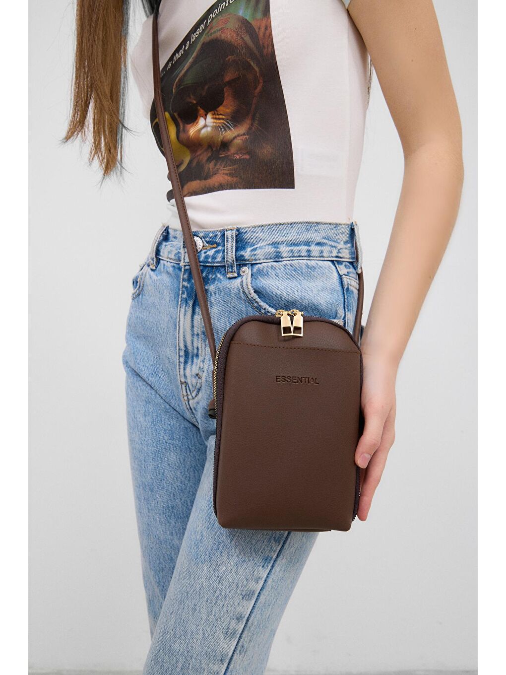 Vux Çapraz Çanta Kahverengi-3