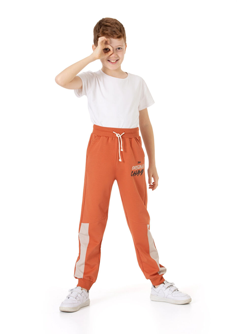 Kahverengi The Orginal Champ Baskılı Erkek Çocuk Eşofman Altı 74612