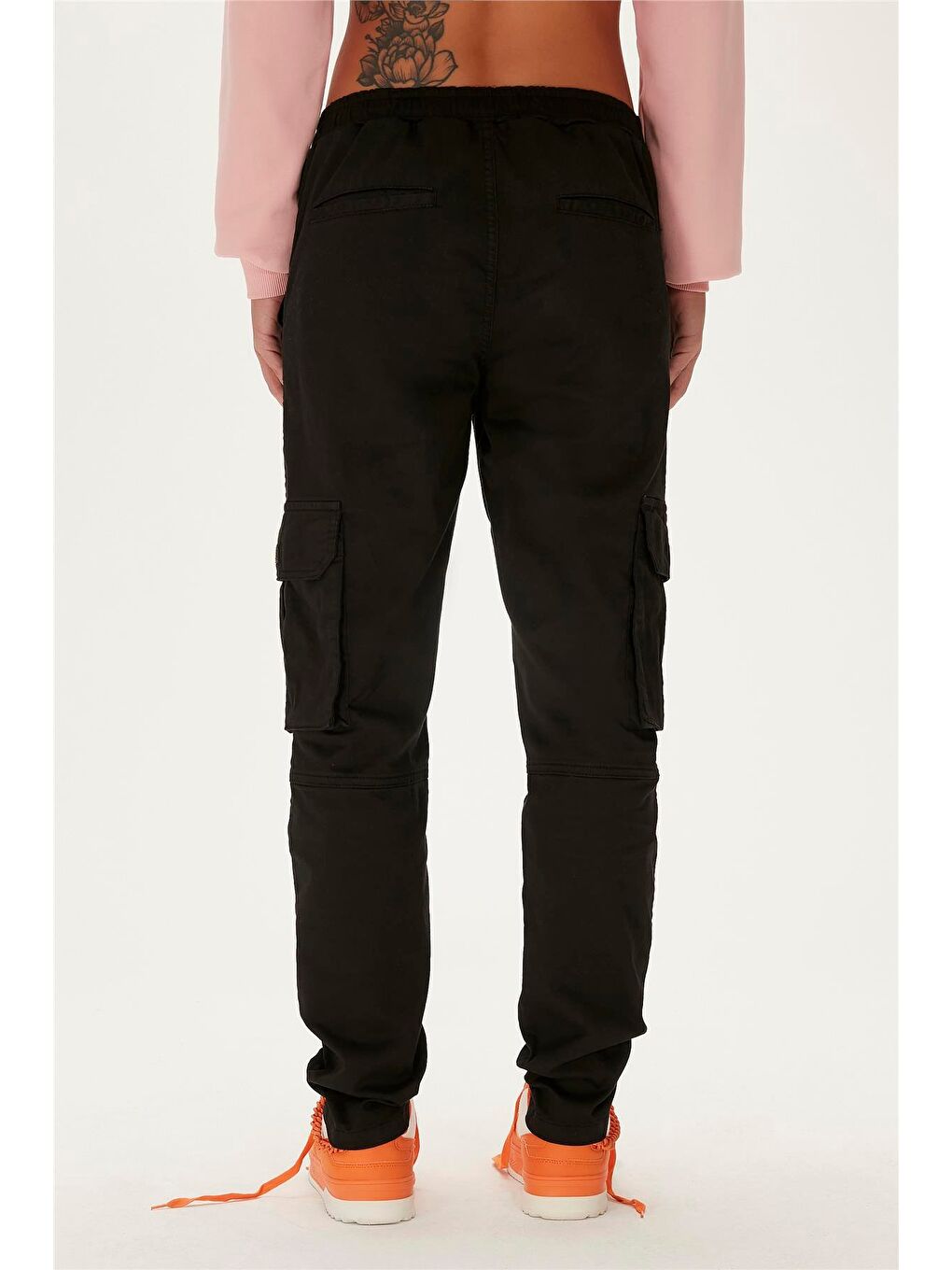 Lara Cargo Sweatpants Siyah Kadın Pantolon-2