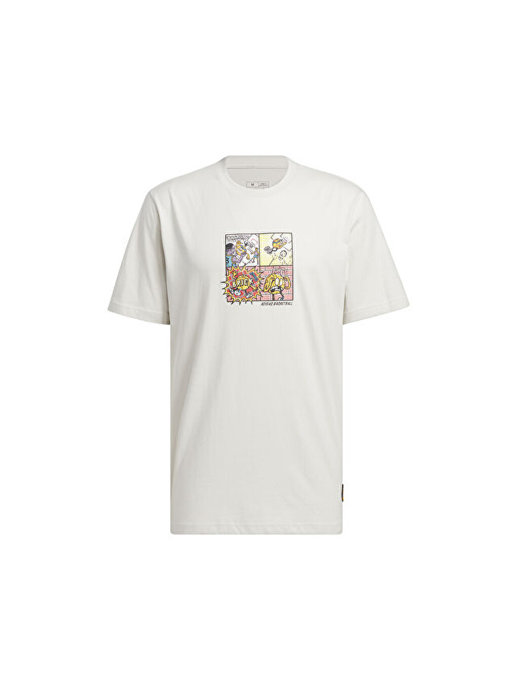 Lil Stripe Comic Graphic Tee Erkek Günlük Tişört Ix0096 Gri-3