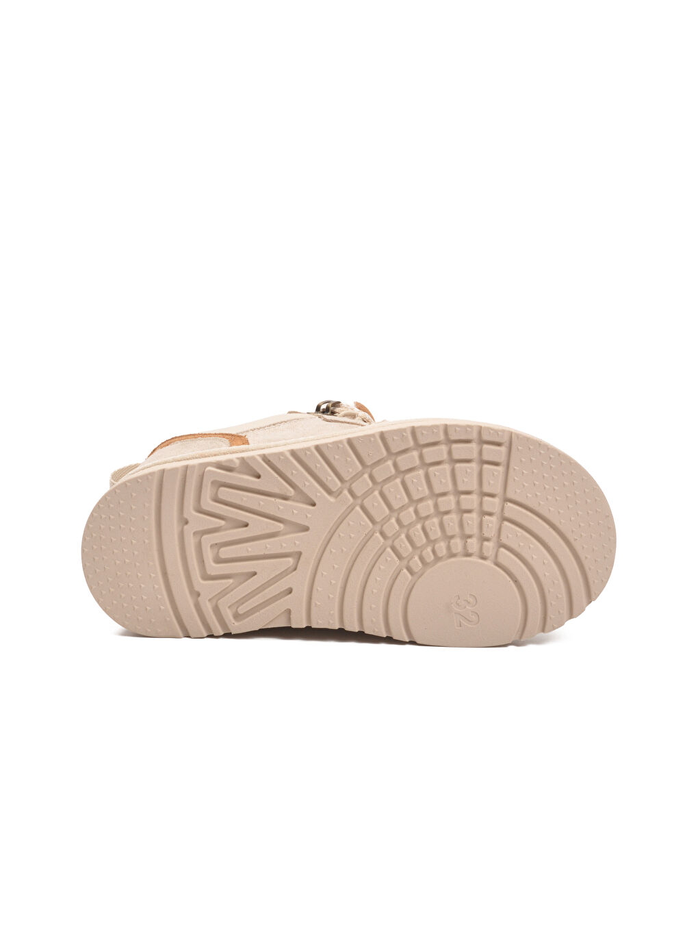 Bej Süet Bağcıklı Unisex Çocuk Spor Ayakkabı 412445 F-4