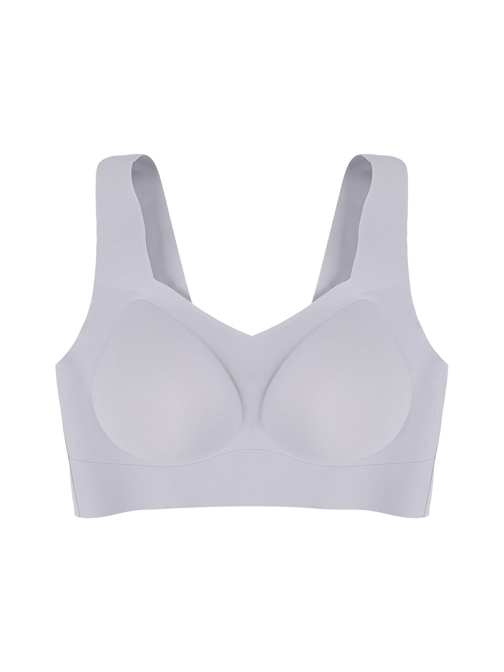 Mavi Balensiz Lazer Dikişsiz Çıkarılabilir Pedli Kalın Askılı Görünmez Sütyen-2