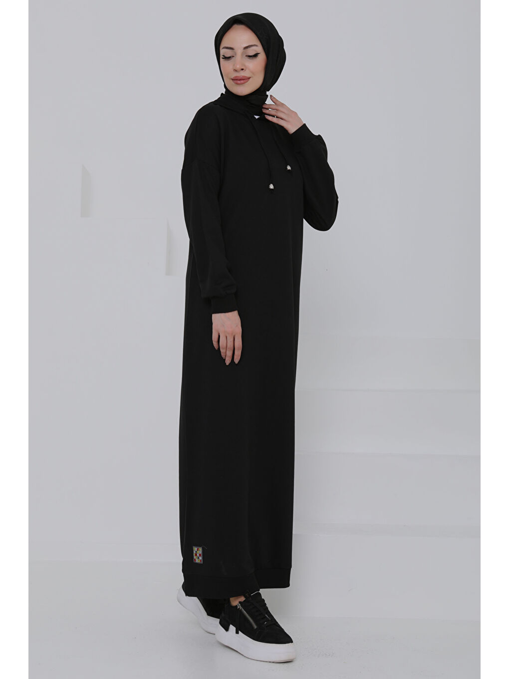 Armalı Elbise Siyah - 27049-2