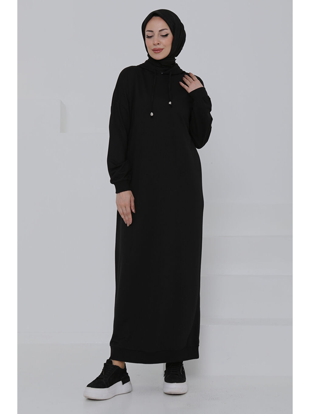 Armalı Elbise Siyah - 27049-3