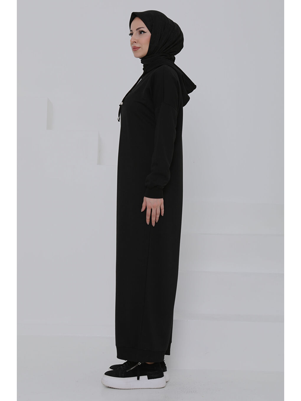 Armalı Elbise Siyah - 27049-5