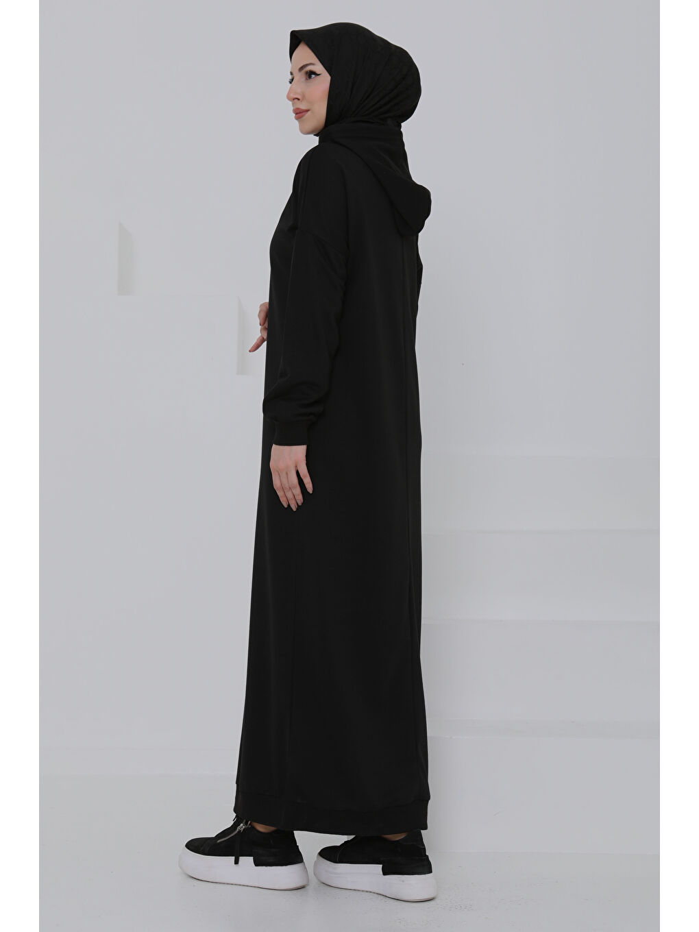 Armalı Elbise Siyah - 27049-6