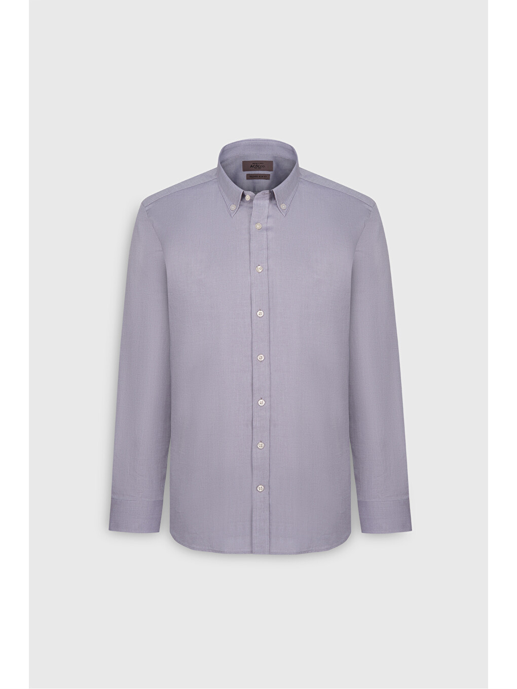 Erkek Siyah %100 Pvamuk Slim Fit Dar Kesim Düğmeli Yaka Oxford Gömlek-5