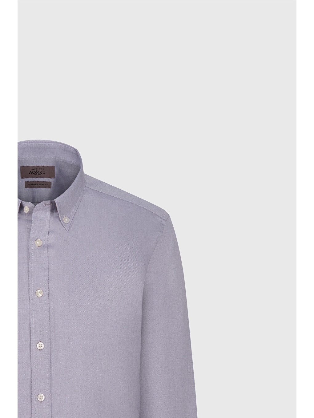 Erkek Siyah %100 Pvamuk Slim Fit Dar Kesim Düğmeli Yaka Oxford Gömlek-6