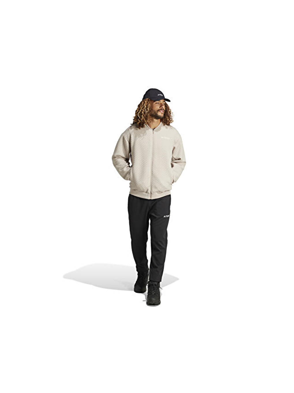 Ekru Xpl Sweat Jkt Erkek Outdoor Ceketi Jd6646 Krem-4