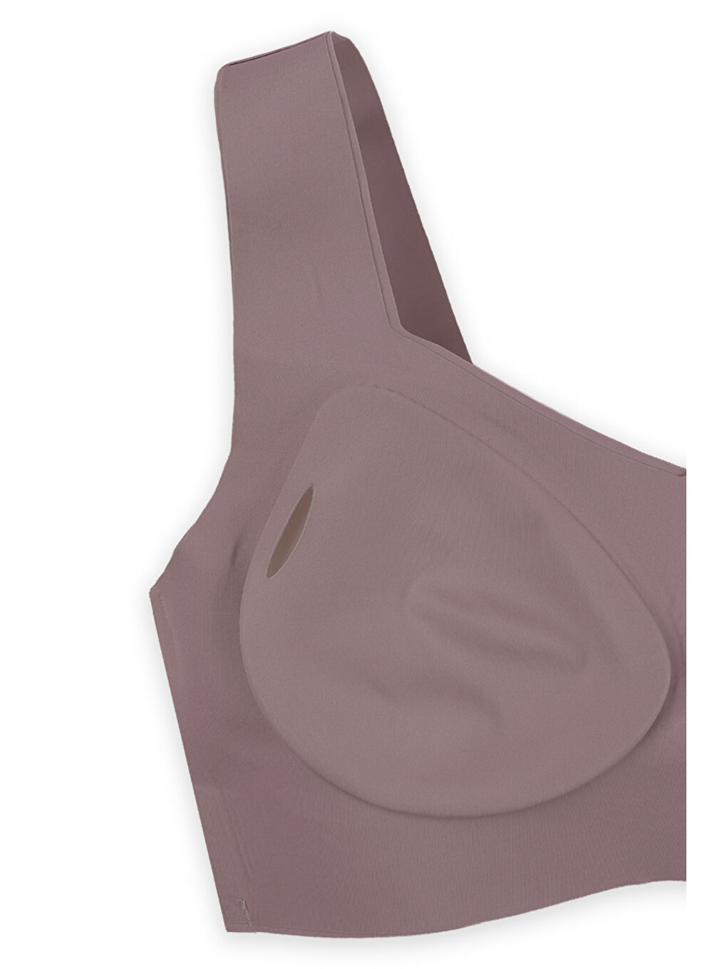 Kahverengi Balensiz Lazer Dikişsiz Çıkarılabilir Pedli Kalın Askılı Görünmez Sütyen-3